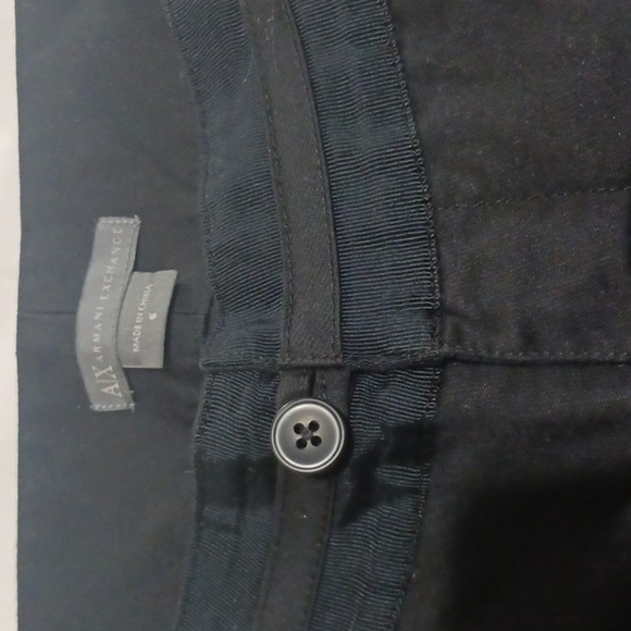 Armani Exchange Black Capri Pants Women's size 6 - Picture 8 of 11